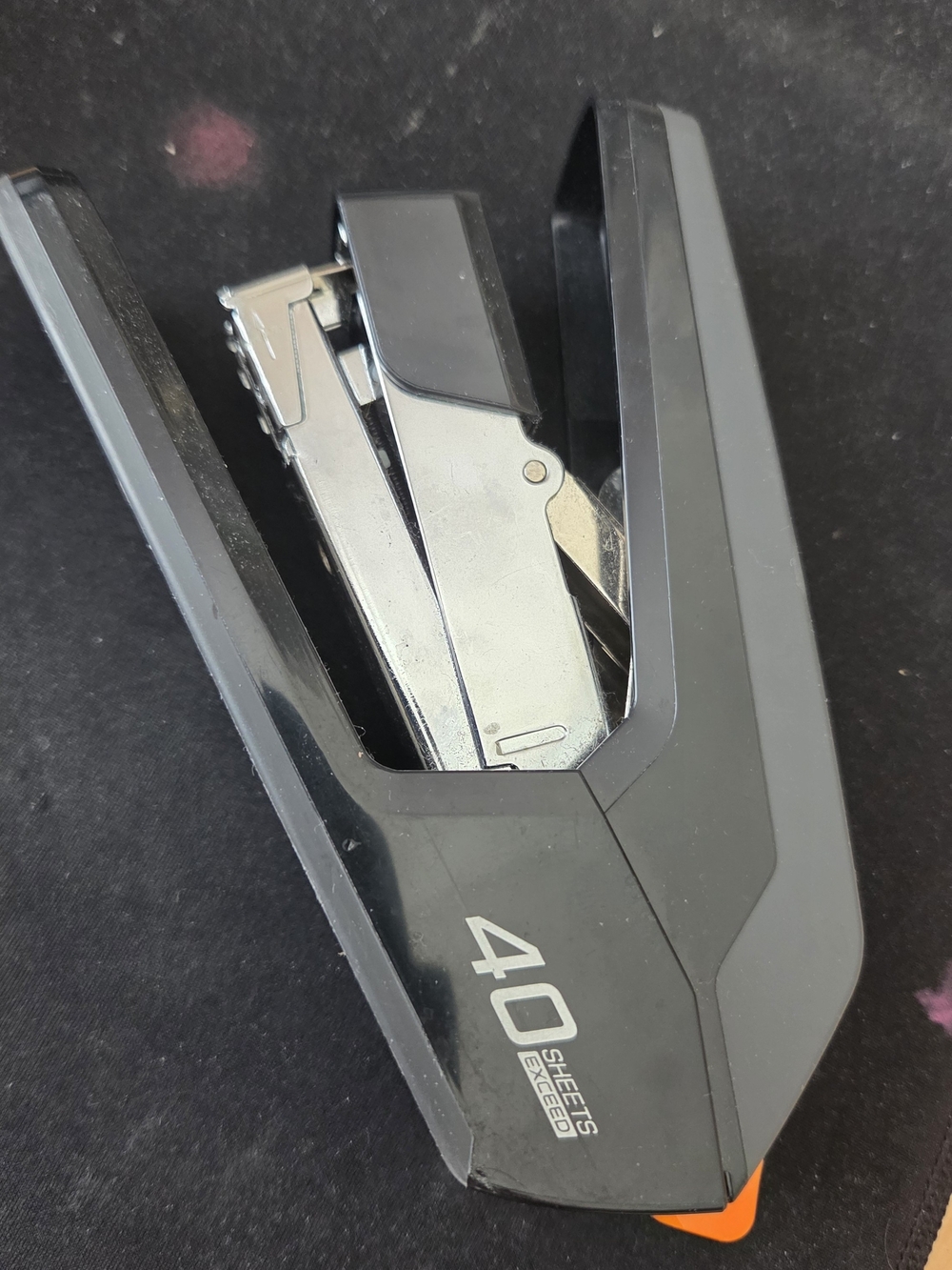 Heavy-Duty 40-Sheet Stapler - Black & Silver